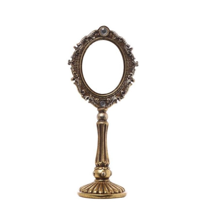 SPECCHIO RESINA GOLD CM14X10X3